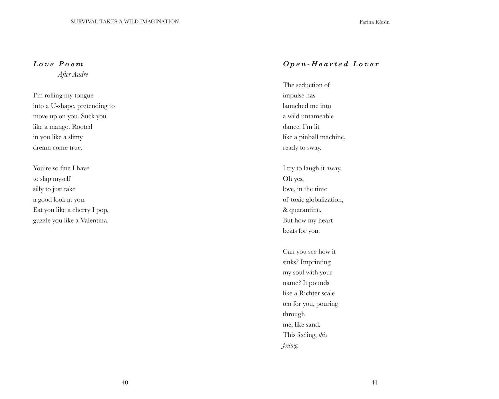 Survival Takes a Wild Imagination: Poems