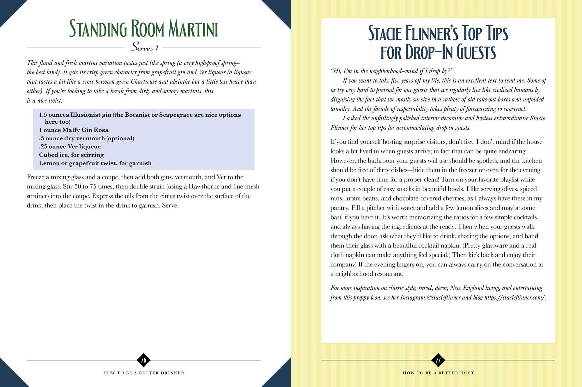 How to Be a Better Drinker: Cocktail Recipes and Boozy Etiquette