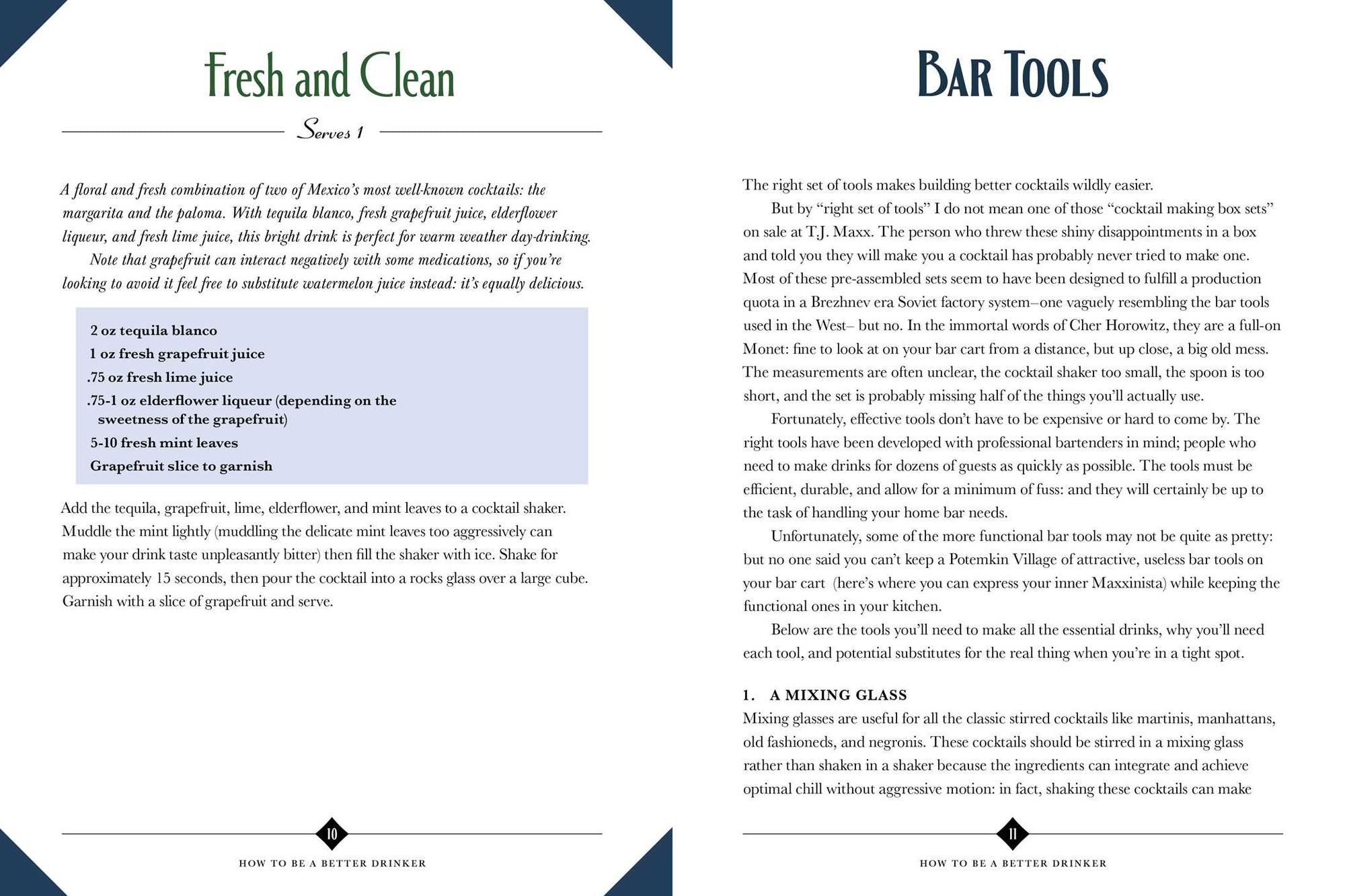 How to Be a Better Drinker: Cocktail Recipes and Boozy Etiquette