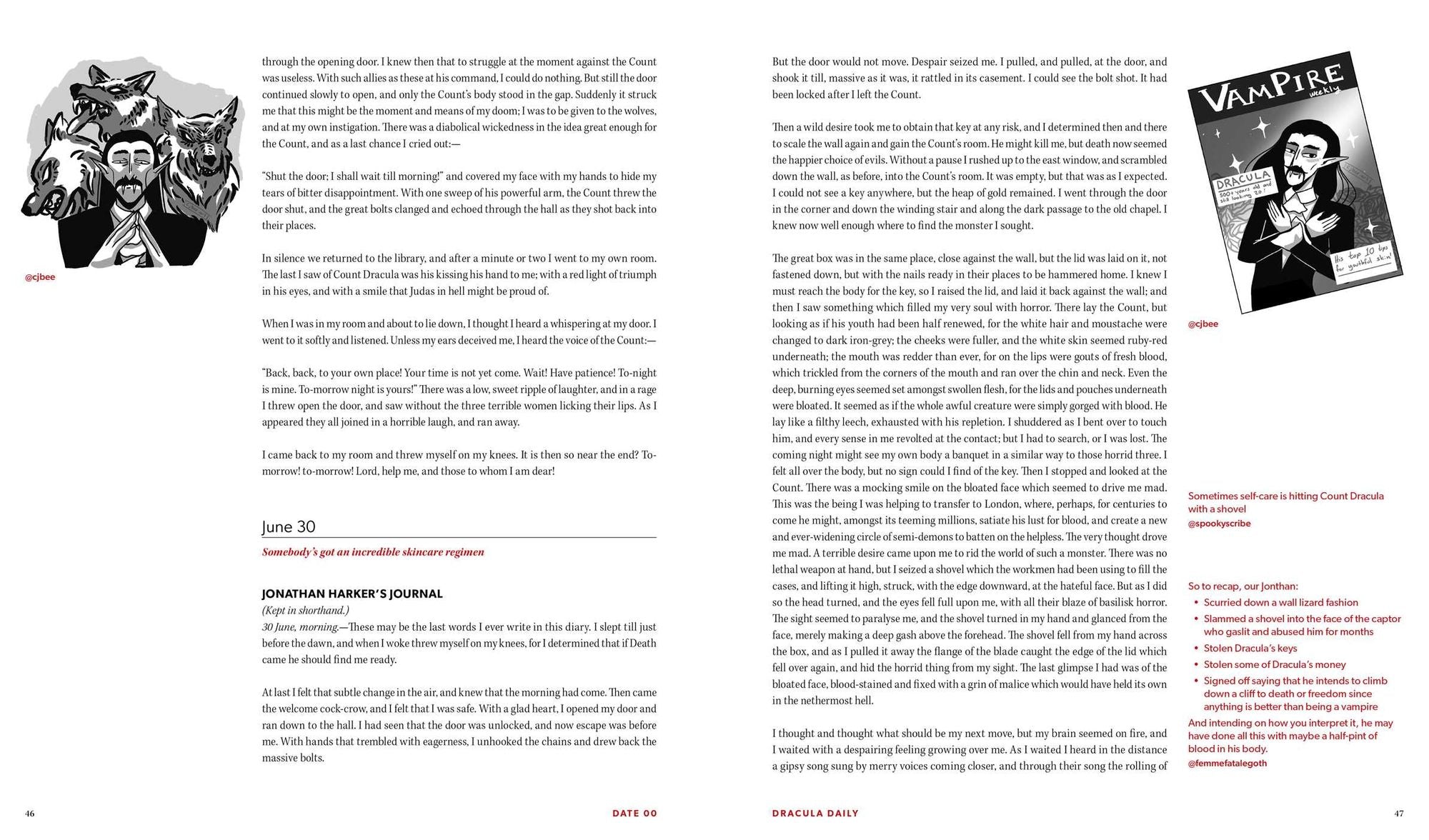 Dracula Daily: Reading Bram Stoker's Dracula in Real Time With Commentary by the Internet