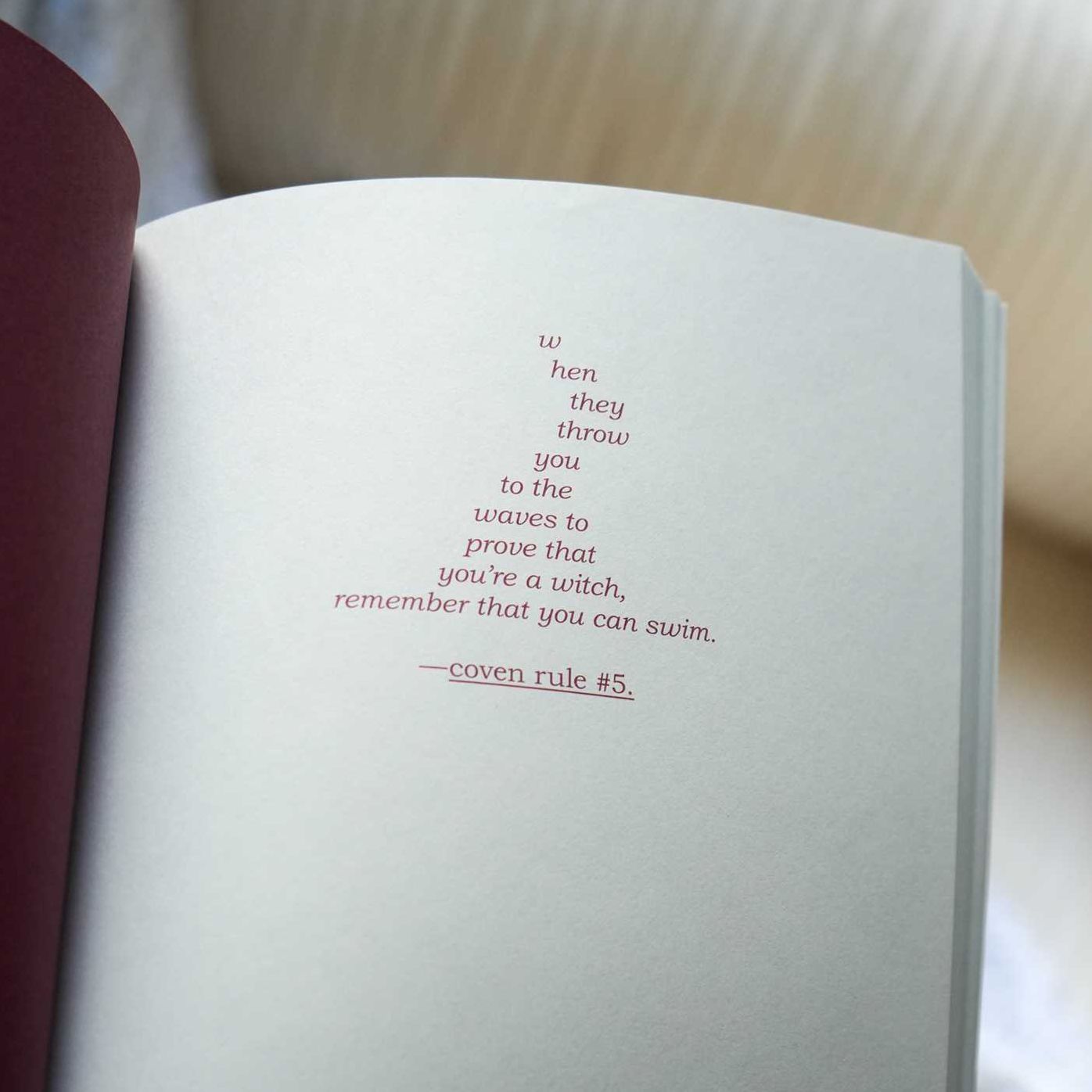 the witch doesn't drown in this one