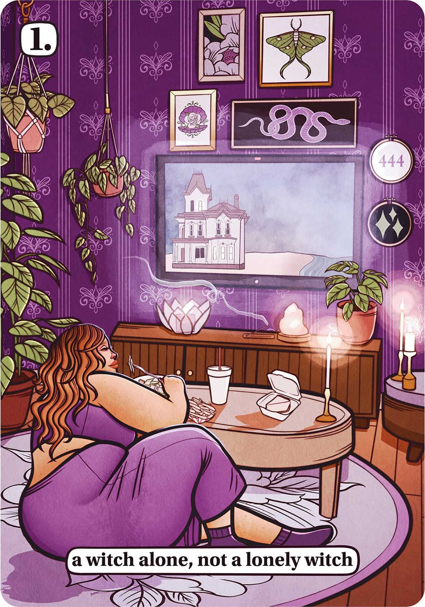 Chubby Witch's Night In: A 44-Card Oracle Deck and Guidebook