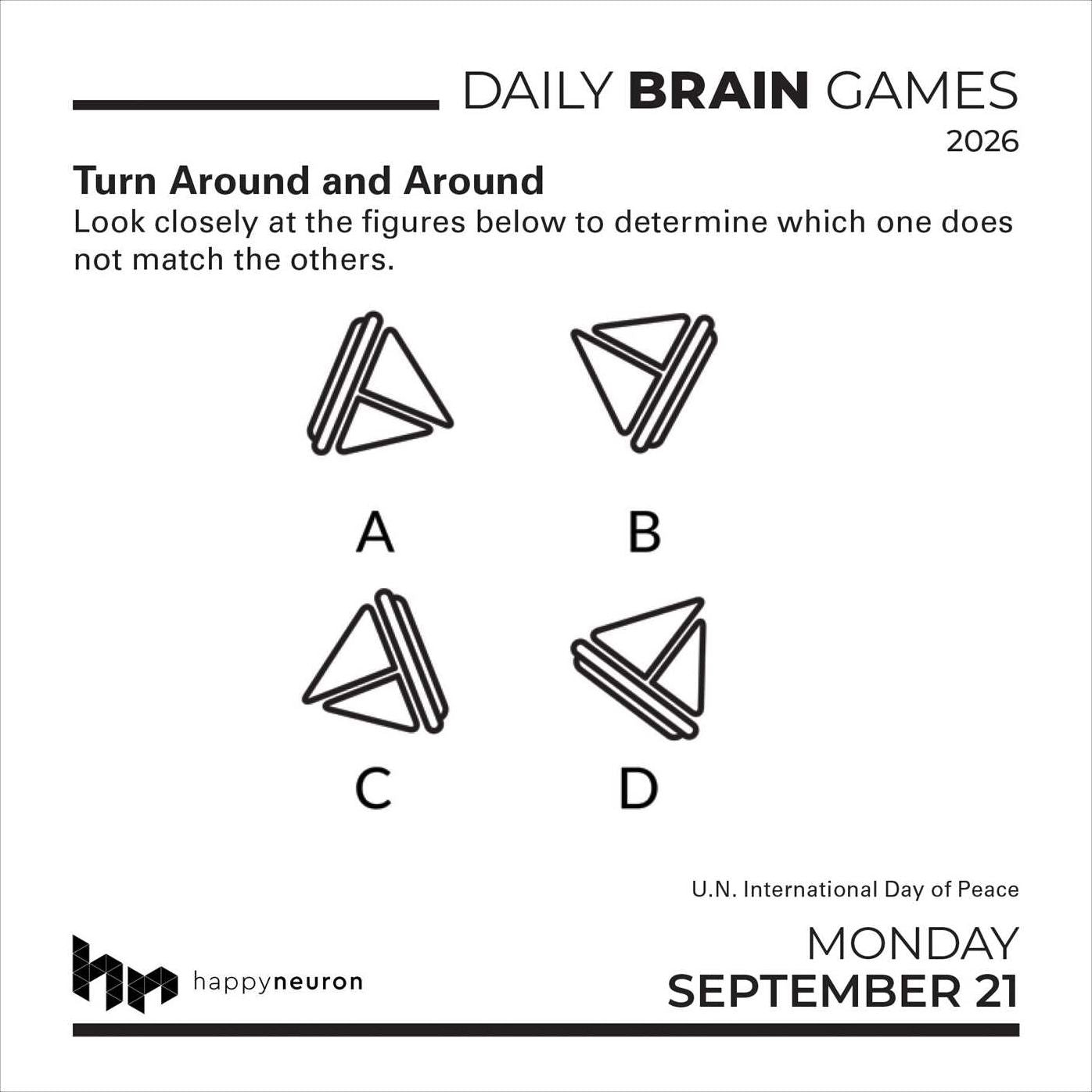 2026 Daily Brain Games Day-to-Day Calendar