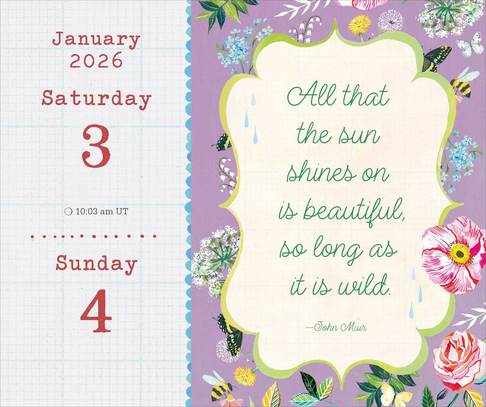 2026 Katie Daisy Day-to-Day Calendar