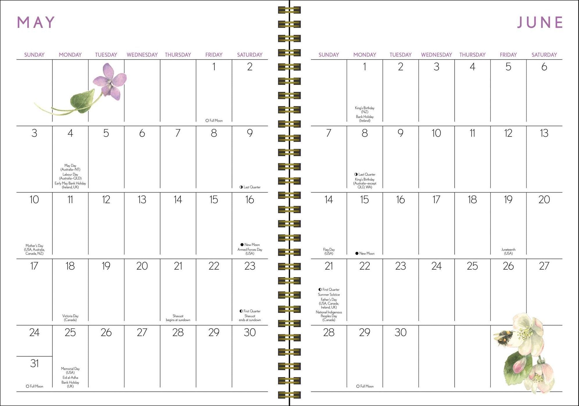 Marjolein Bastin Nature's Inspiration 12-Month 2026 Engagement Calendar