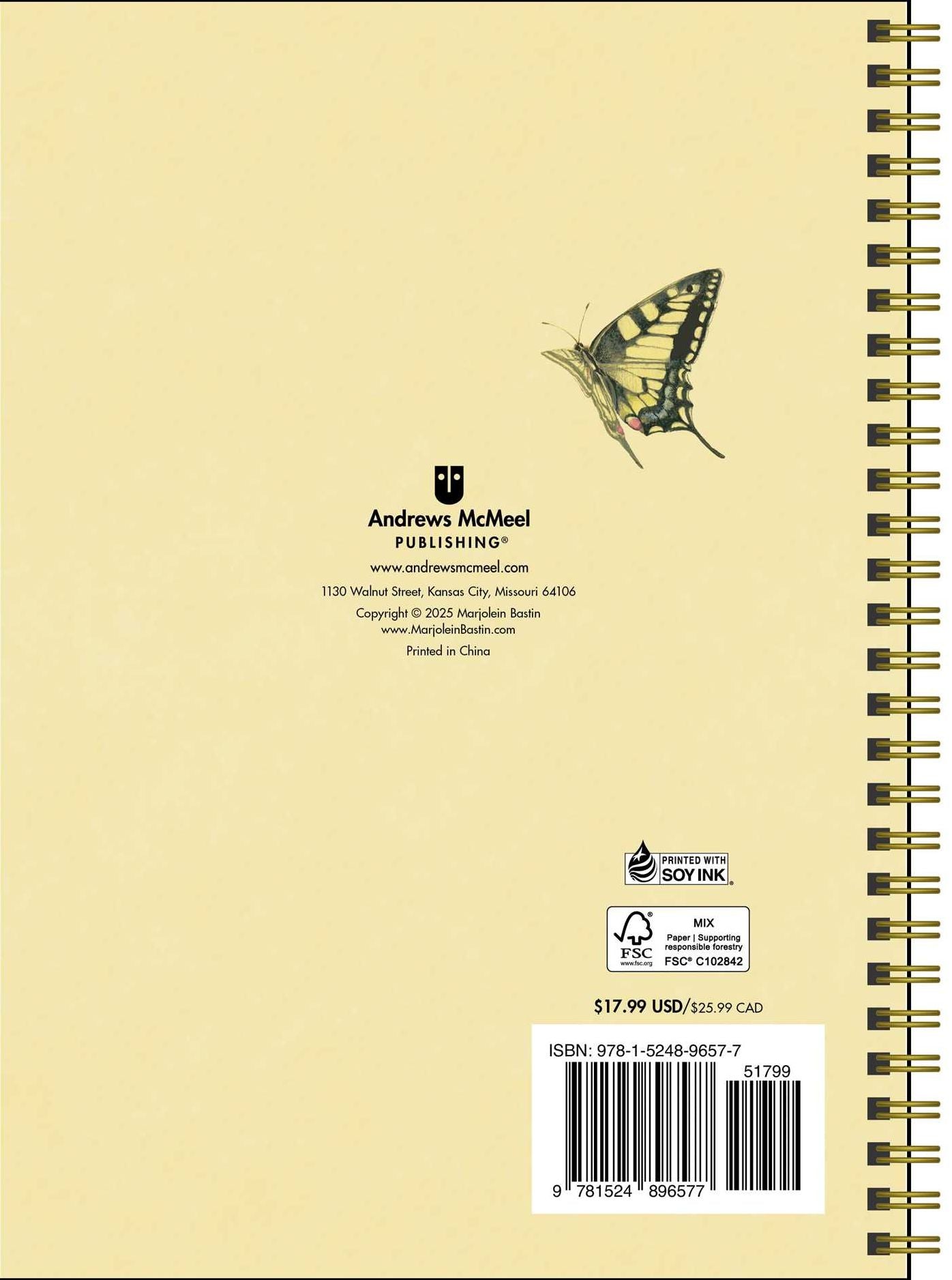 Marjolein Bastin Nature's Inspiration 12-Month 2026 Engagement Calendar