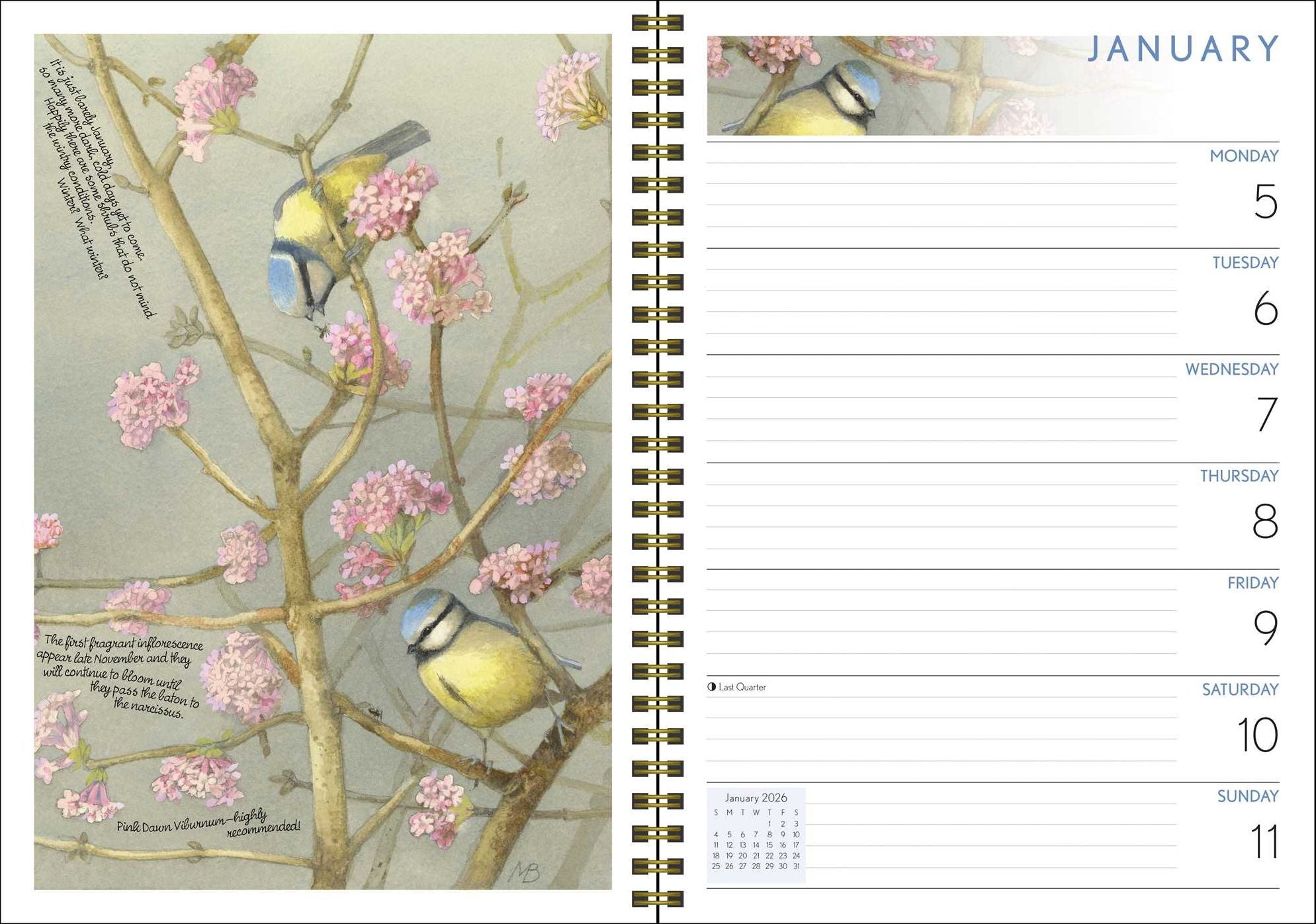 Marjolein Bastin Nature's Inspiration 12-Month 2026 Engagement Calendar