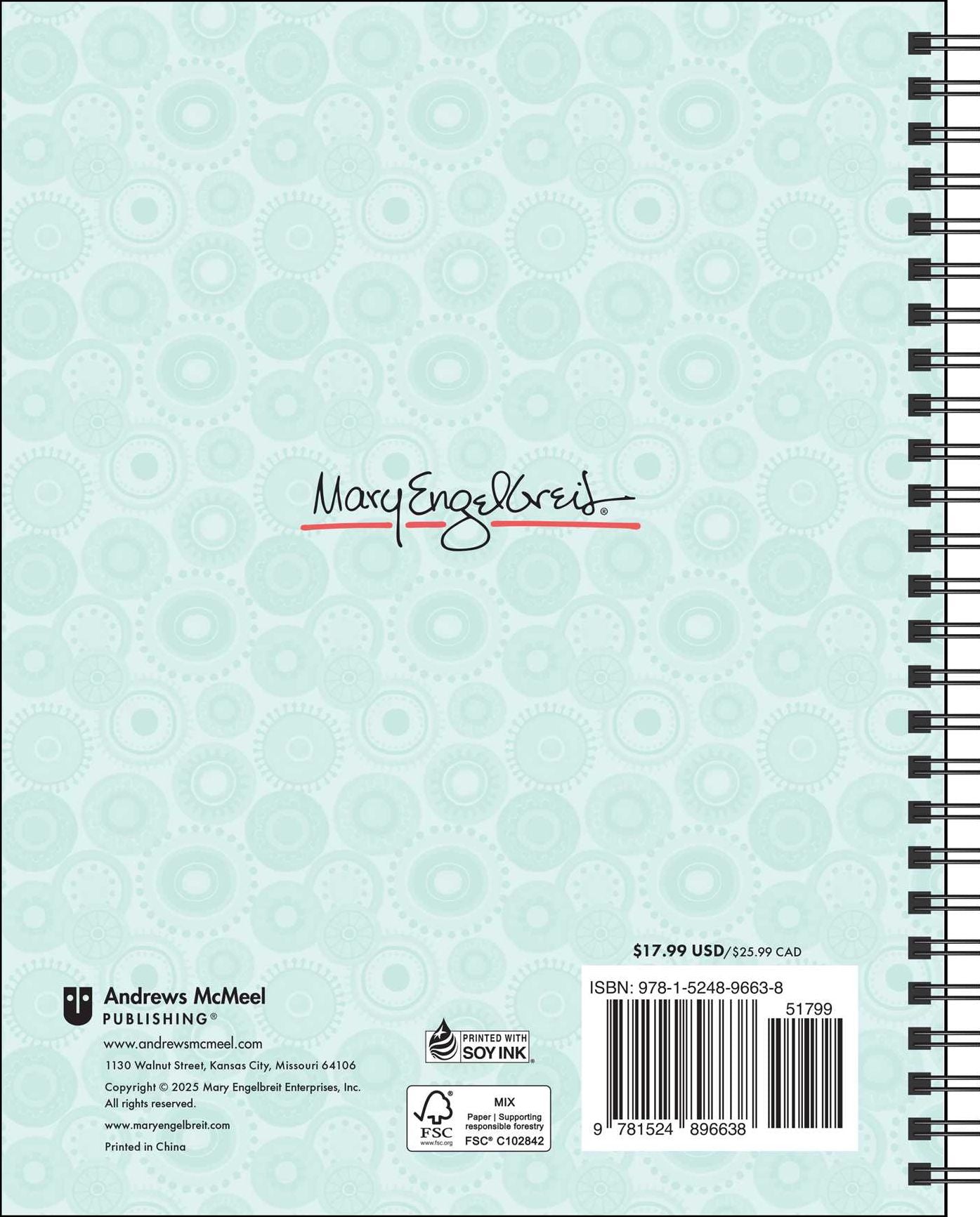Mary Engelbreit's You Are a Work of Art 2026 Monthly/Weekly Planner Calendar