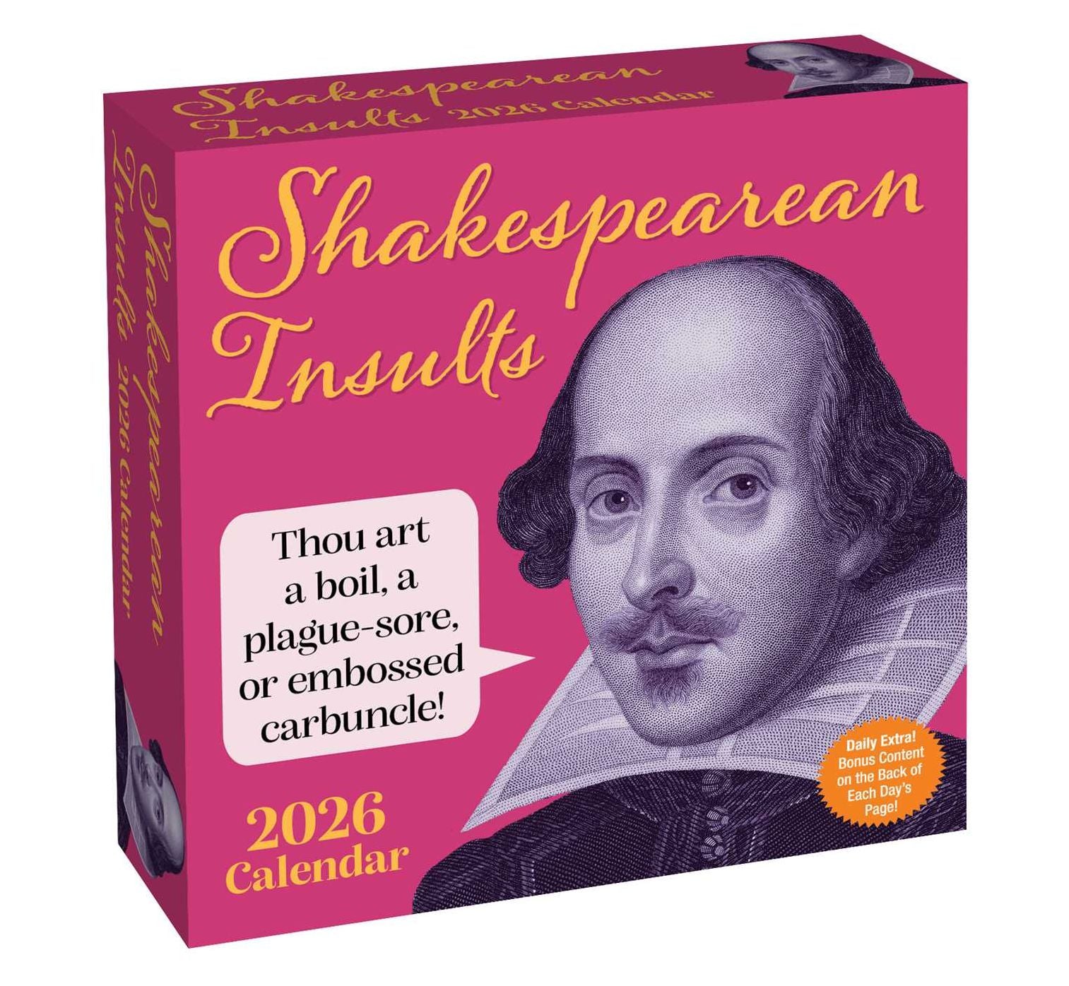 2026 Shakespearean Insults Day-to-Day Calendar