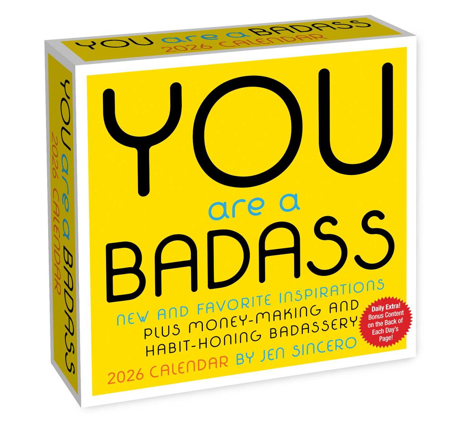 2026 You Are a Badass Day-to-Day Calendar