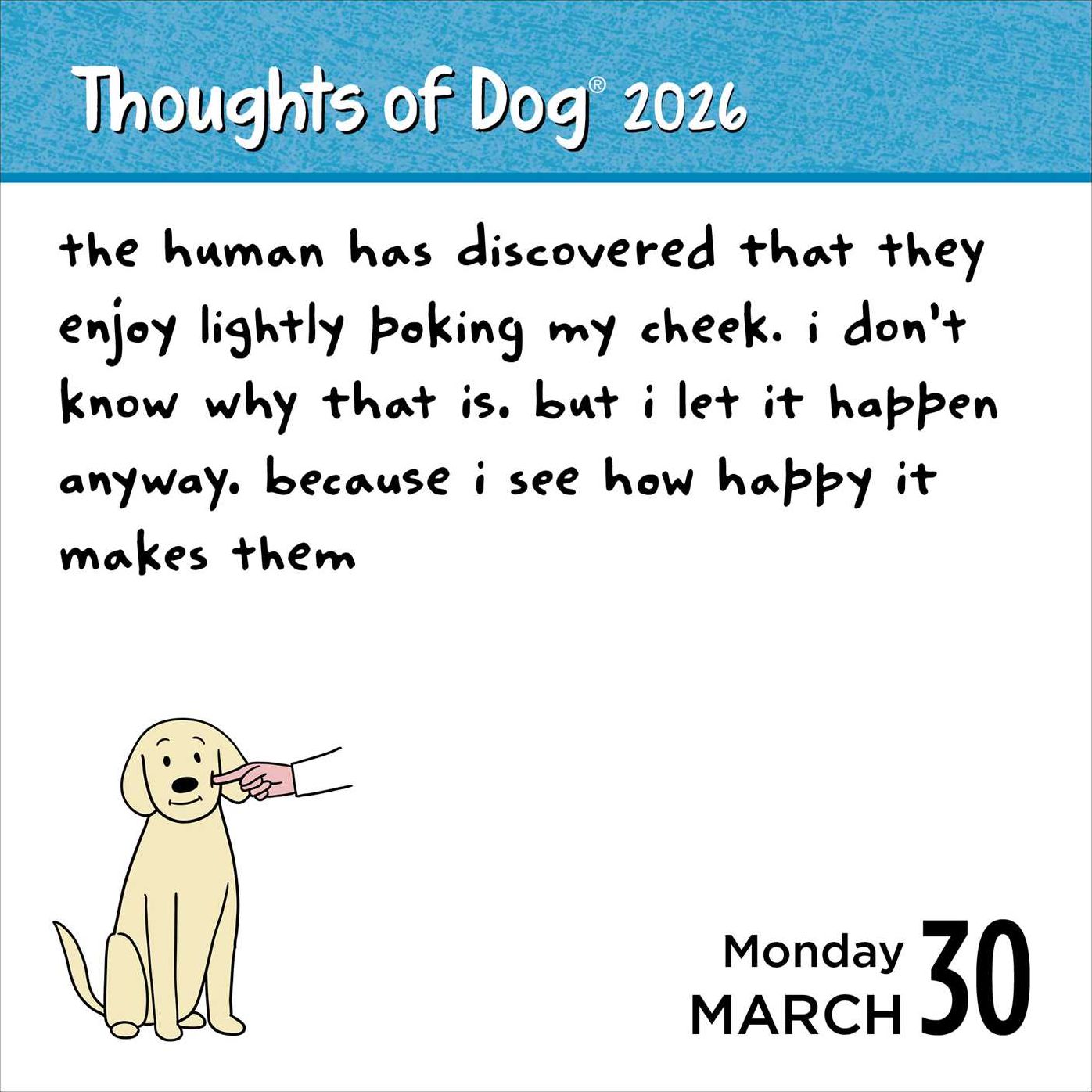 2026 Thoughts of Dog Day-to-Day Calendar