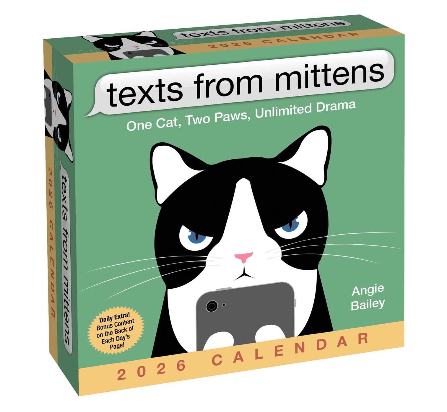 2026 Texts from Mittens the Cat Day-to-Day Calendar