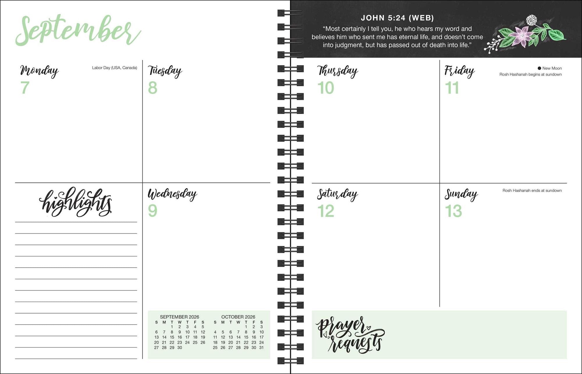 Prayer Journal for Women 12-Month 2026 Monthly/Weekly Planner Calendar