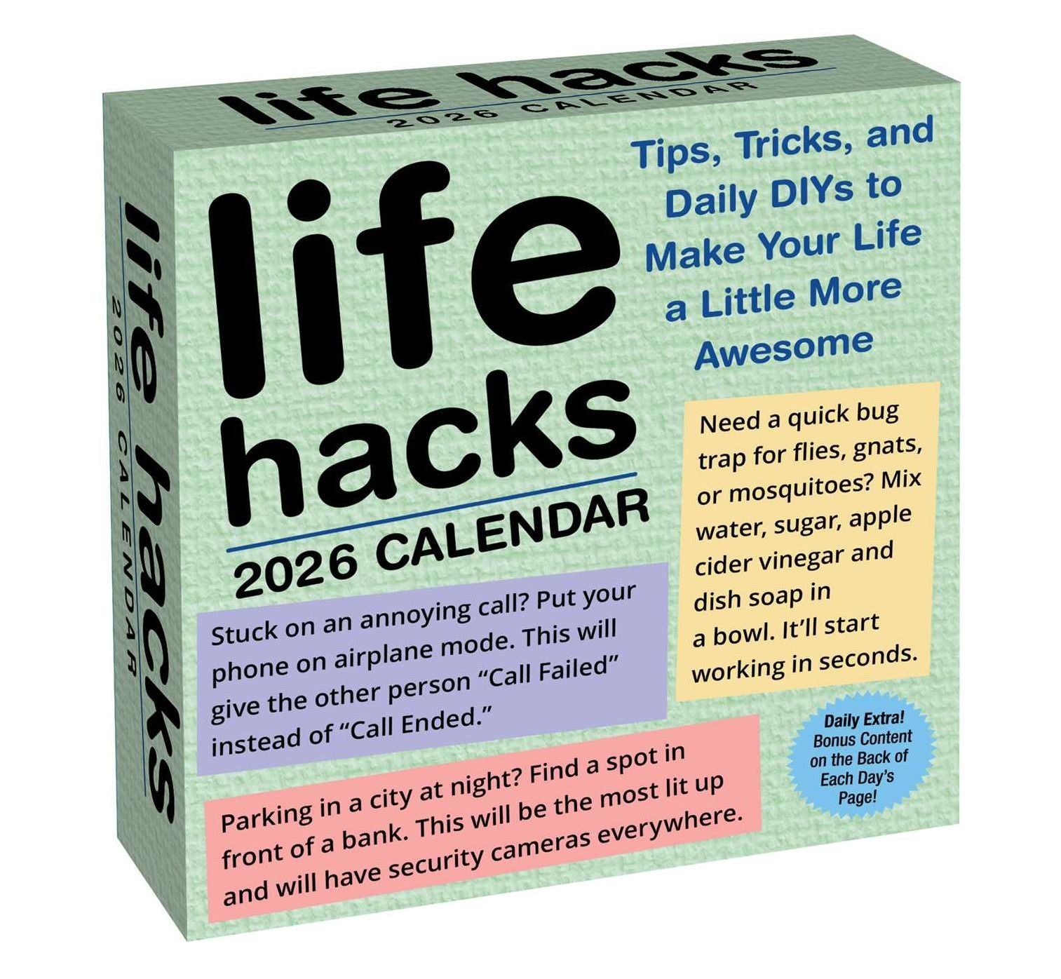2026 Life Hacks Day-to-Day Calendar