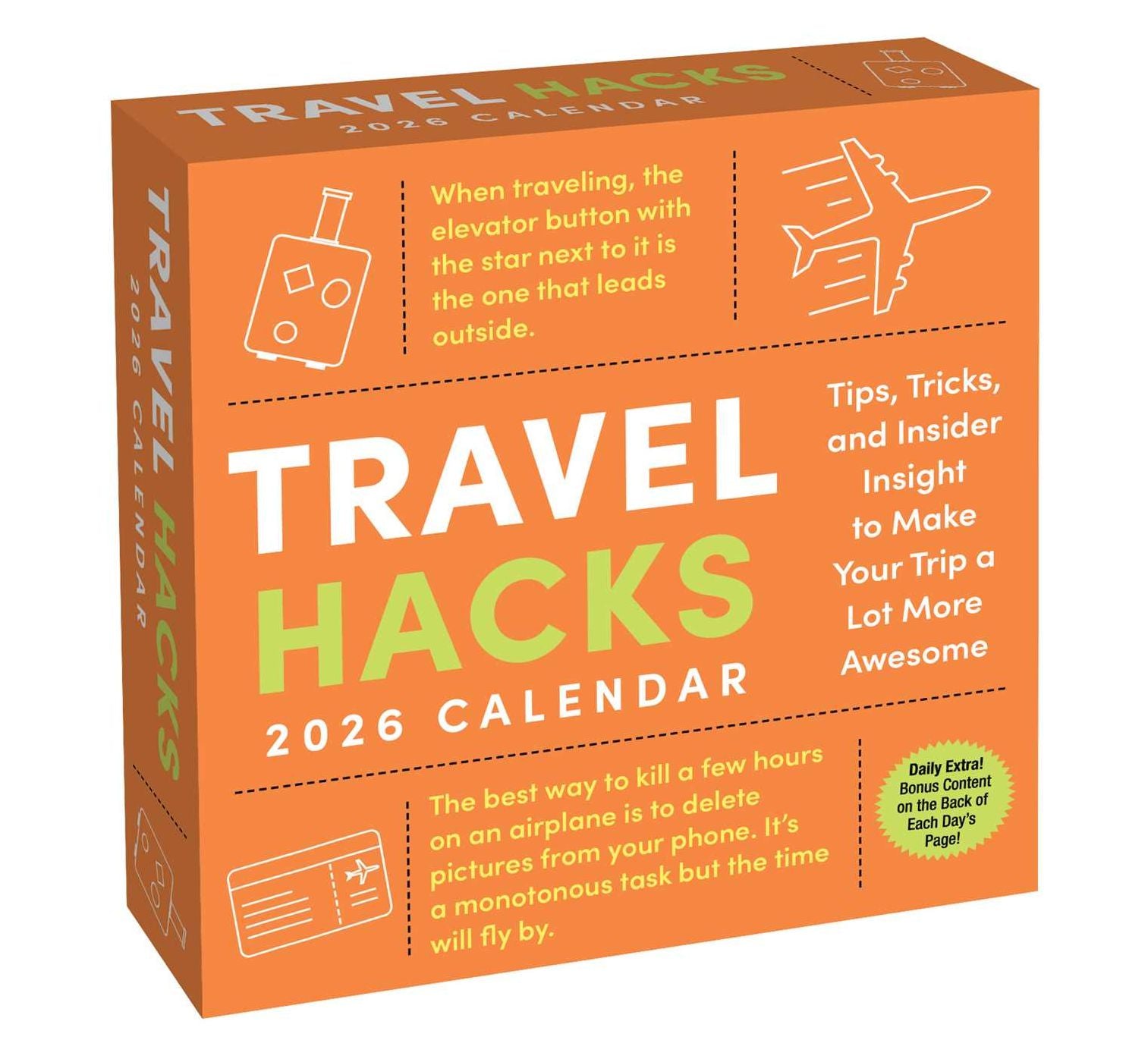 2026 Travel Hacks Day-to-Day Calendar