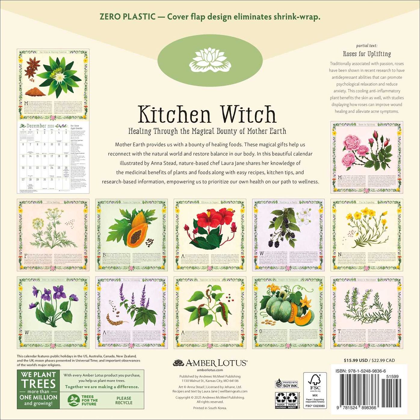 2026 Kitchen Witch Wall Calendar