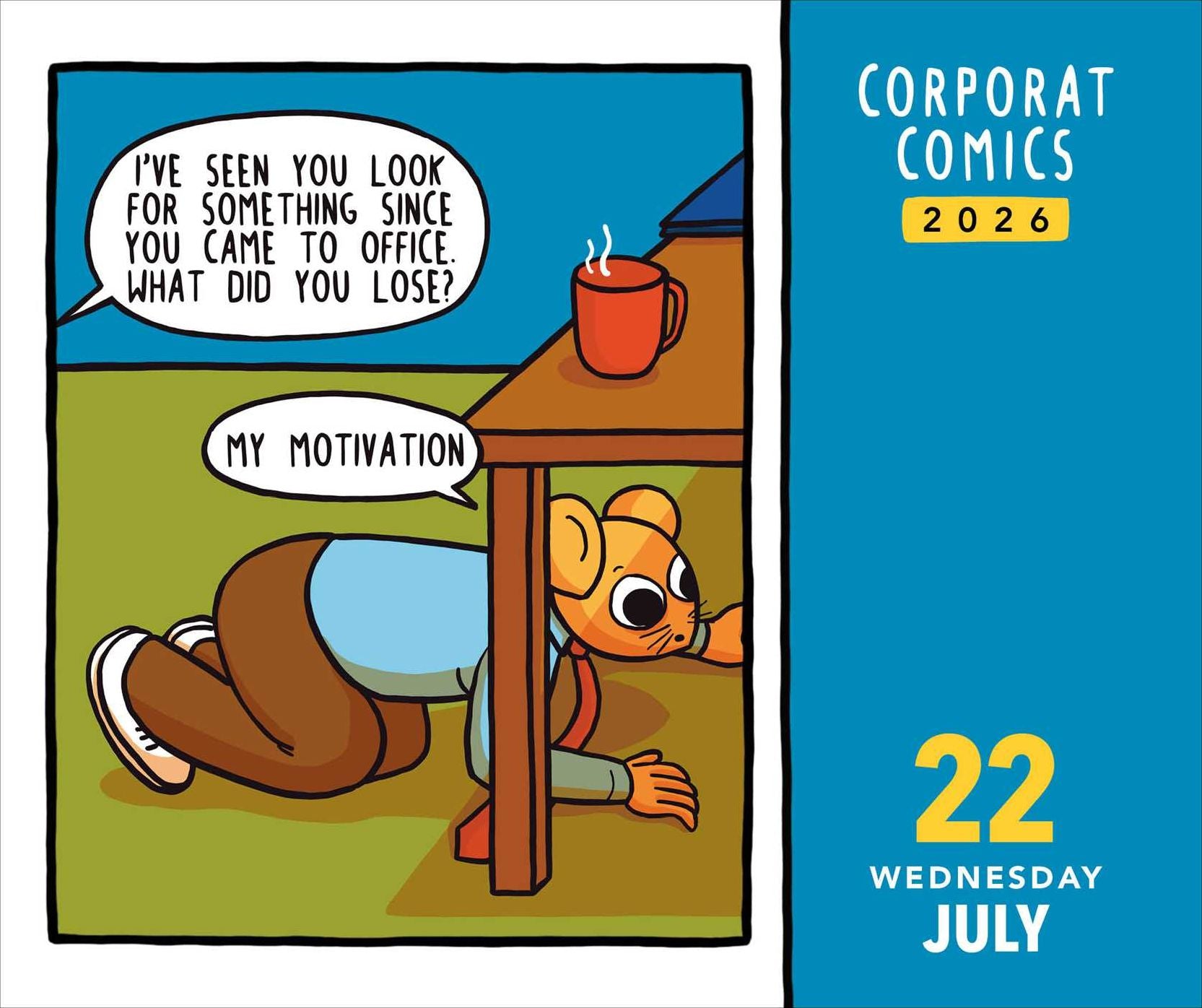 2026 Corporat Comics Day-to-Day Calendar