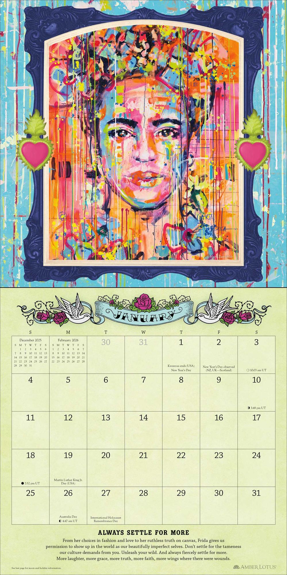 2026 For the Love of Frida Wall Calendar