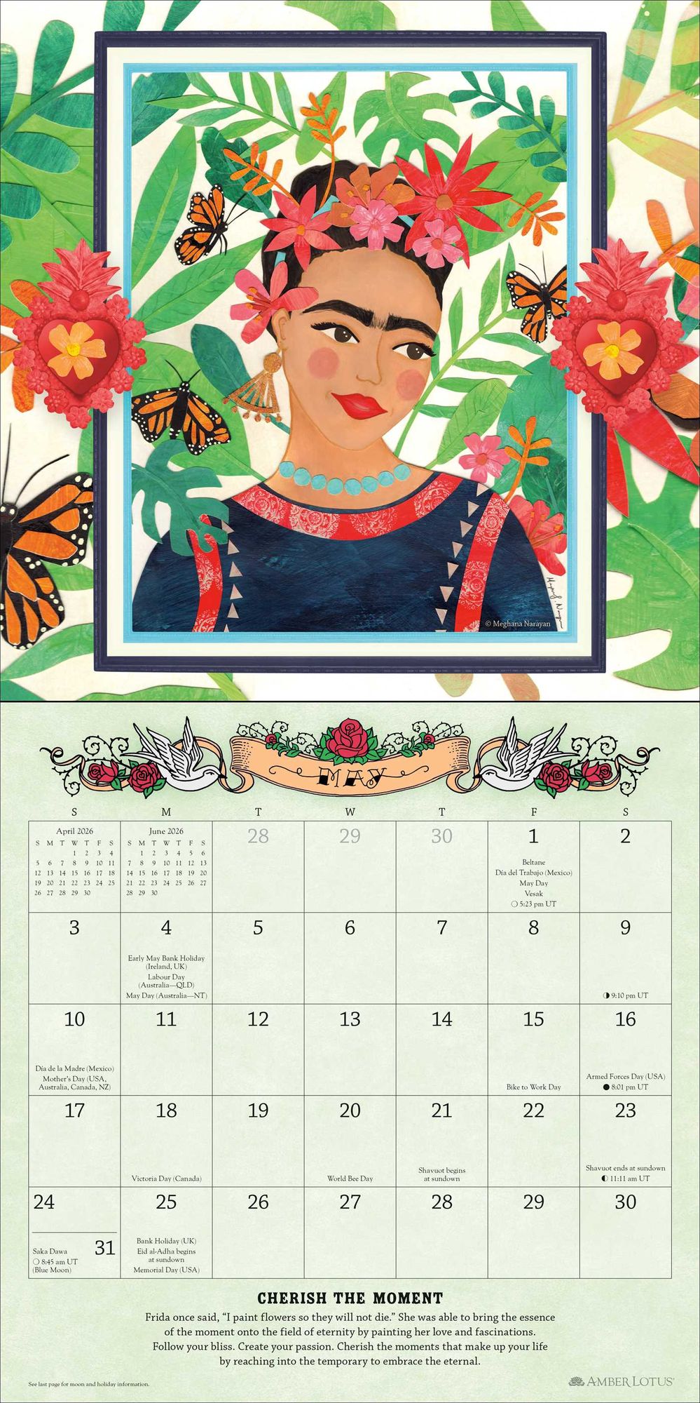 2026 For the Love of Frida Wall Calendar