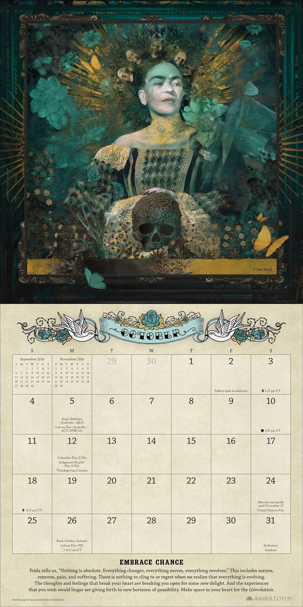 2026 For the Love of Frida Wall Calendar