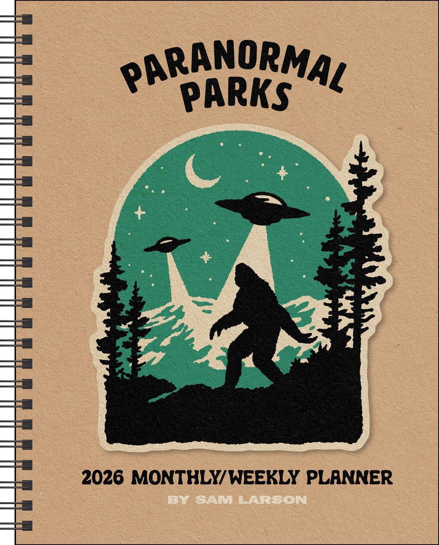 2026 Paranormal Parks 12-Month Monthly/Weekly Planner Calendar