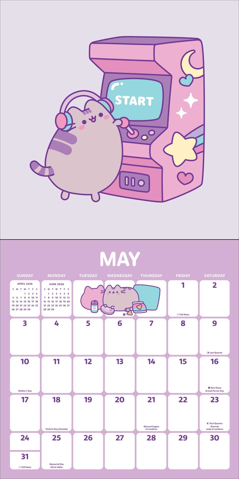 2026 Pusheen Wall Calendar