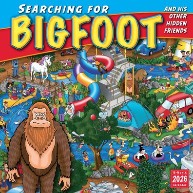 2026 Searching for Bigfoot and His Other Hidden Friends Wall Calendar