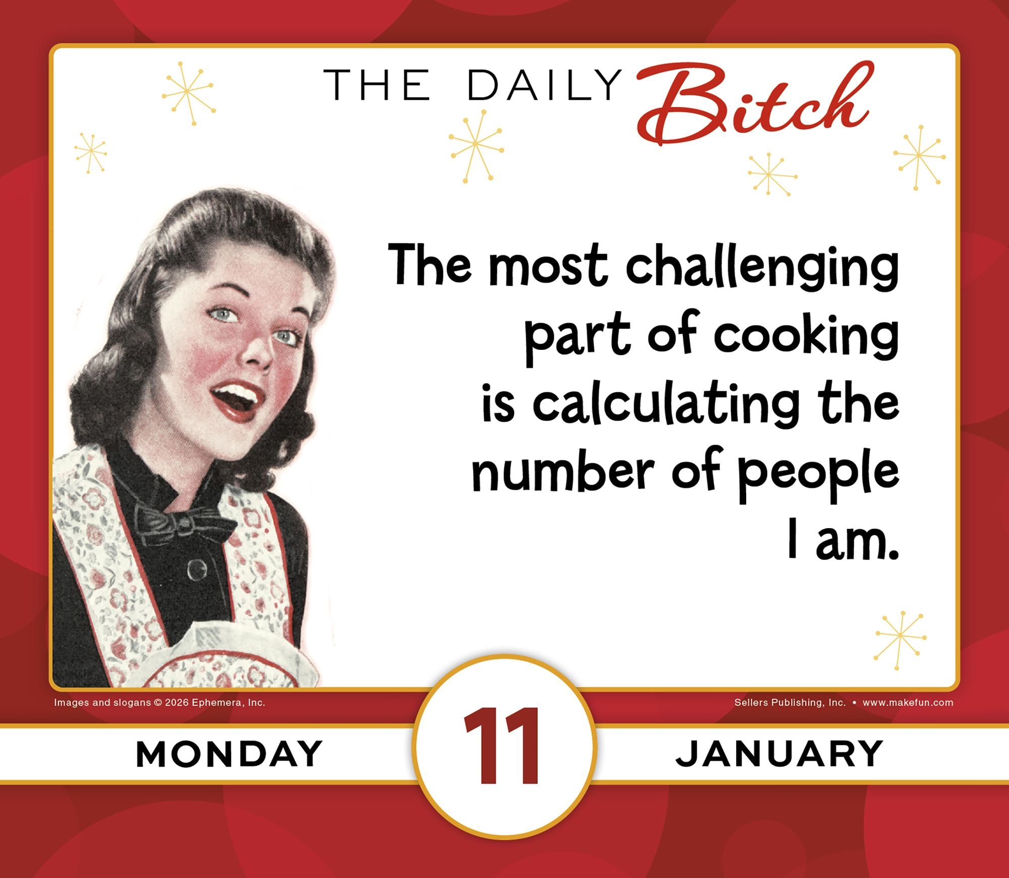 2027 Daily Bitch, The Boxed/Daily Calendar