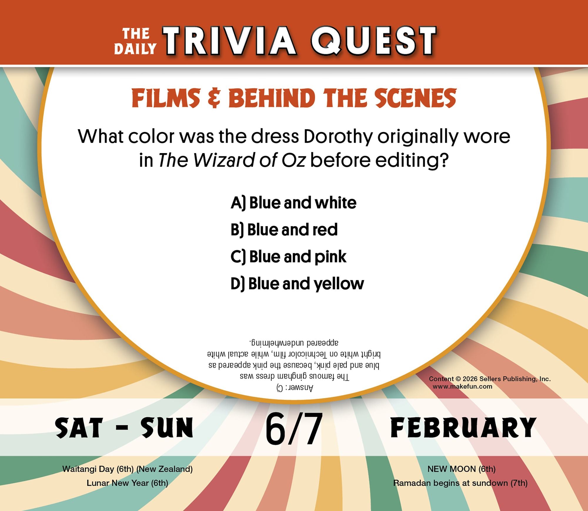 2027 Daily Trivia Quest, The Boxed/Daily Calendar
