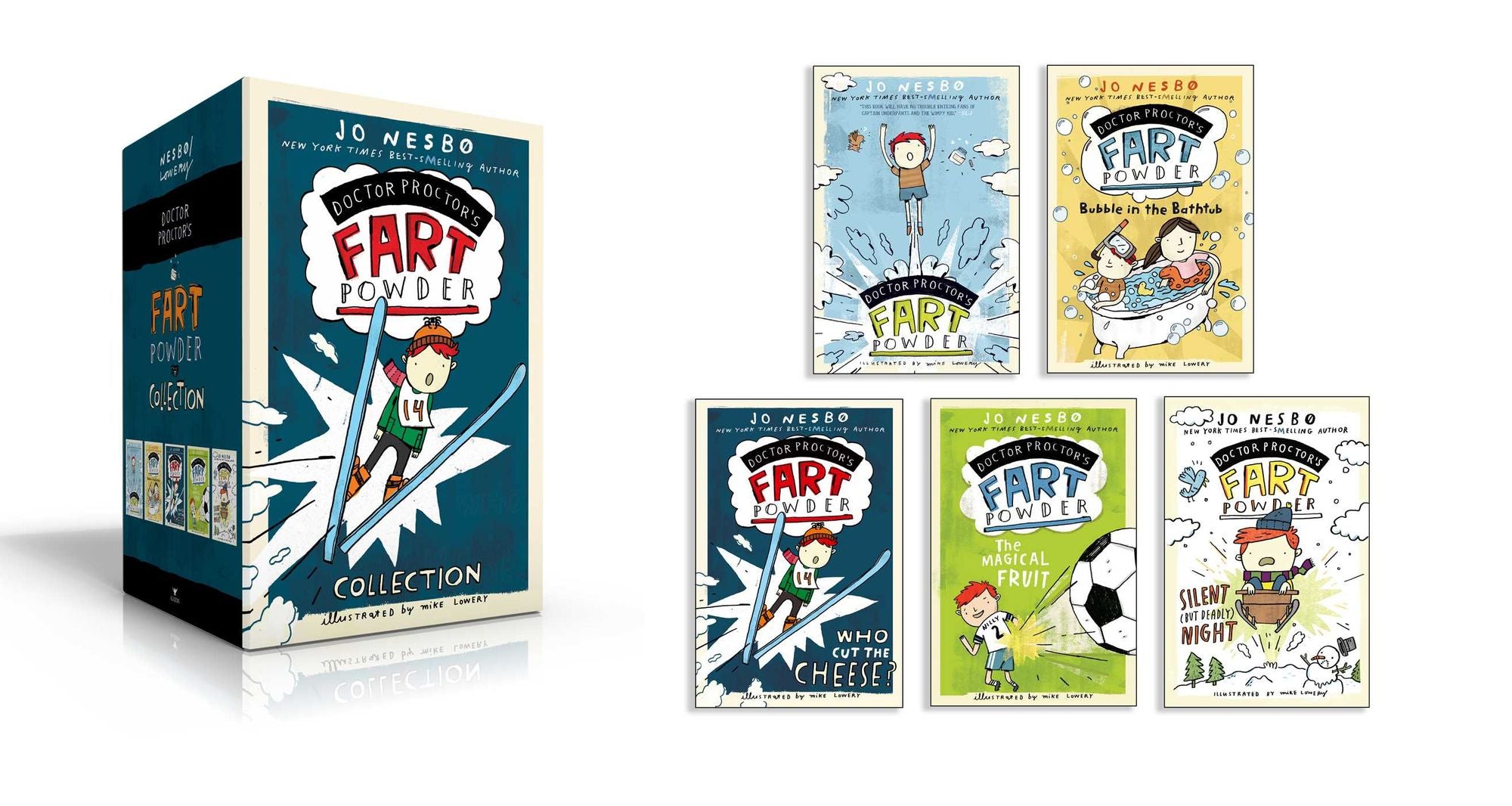 Doctor Proctor's Fart Powder Collection (Boxed Set): Doctor Proctor's Fart Powder; Bubble in the Bathtub; Who Cut the Cheese?; The Magical Fruit; Silent (but Deadly) Night