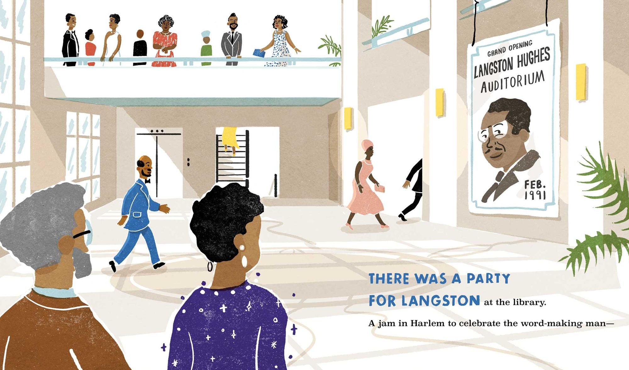 There Was a Party for Langston (Caldecott Honor & Coretta Scott King Illustrator Honor)