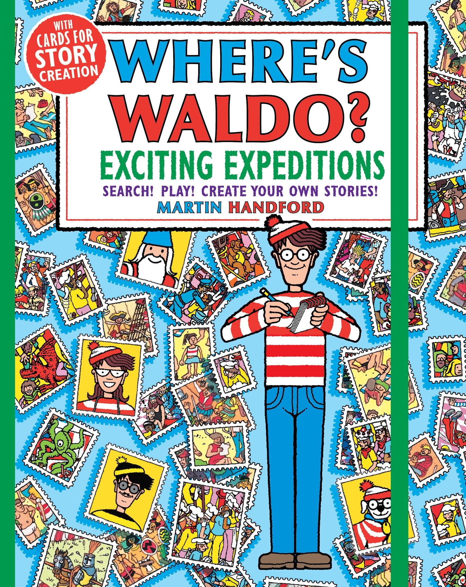 Where's Waldo? Exciting Expeditions: Play! Search! Create Your Own Stories! (A Compact, Travel-Size Hidden Object Activity Book with Puzzles and Prompts for Vacation Journaling)