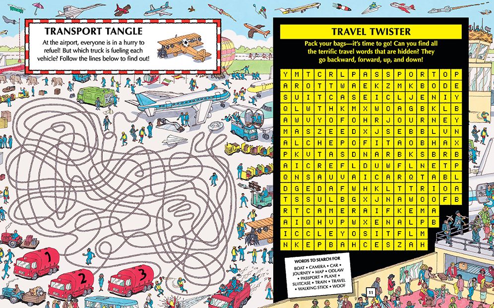 Where's Waldo? Exciting Expeditions: Play! Search! Create Your Own Stories! (A Compact, Travel-Size Hidden Object Activity Book with Puzzles and Prompts for Vacation Journaling)