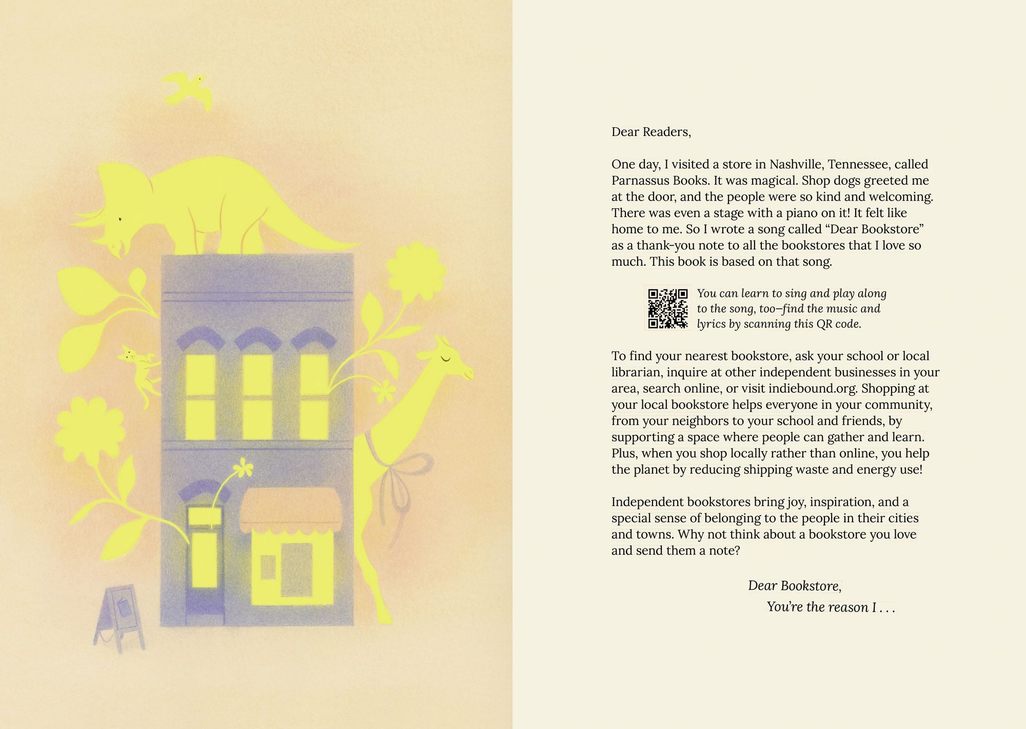 Dear Bookstore