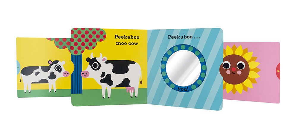 Peekaboo: Farm: (An Interactive Board Book for Babies & Toddlers with Mirror & Sliders to Push, Pull, or Turn. Cute Artwork Includes Corn, Barn, Horse, Pig, & More.)