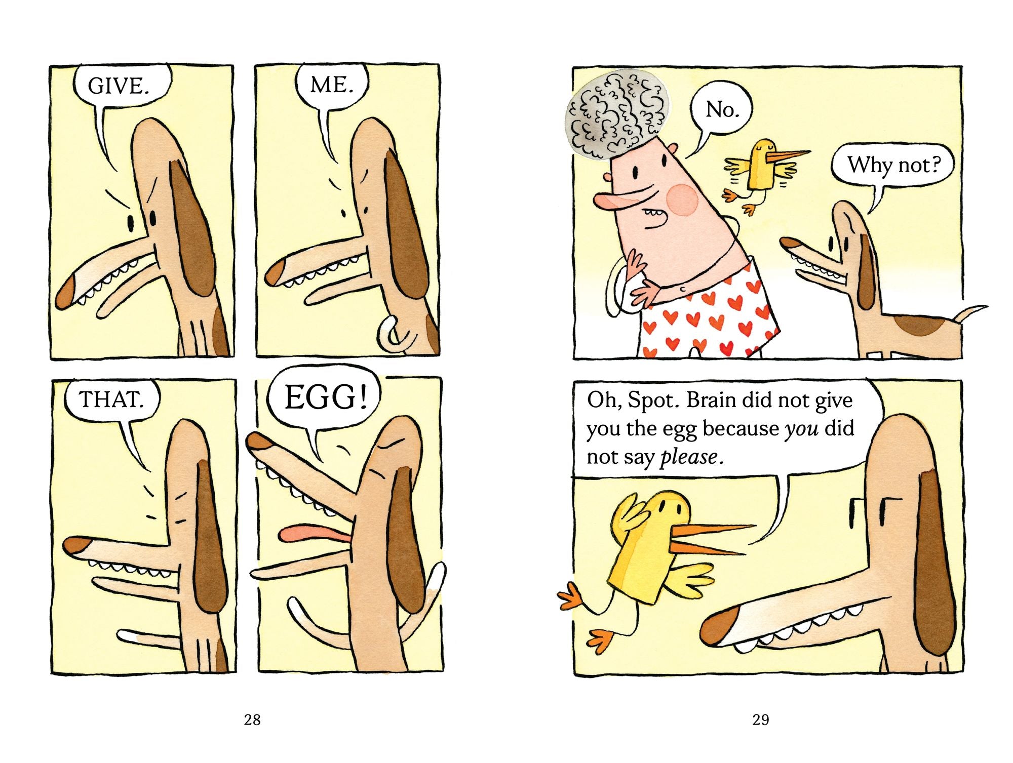 Chick and Brain: Egg or Eyeball?
