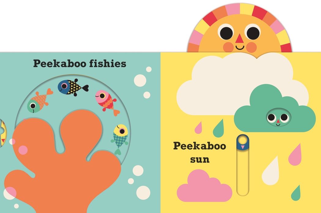 Peekaboo: Sun: (An Interactive Board Book for Babies & Toddlers with Mirror & Sliders to Push, Pull, or Turn. Cute Artwork Includes the Sun, Fish, Boats, Ice Cream, & More.)