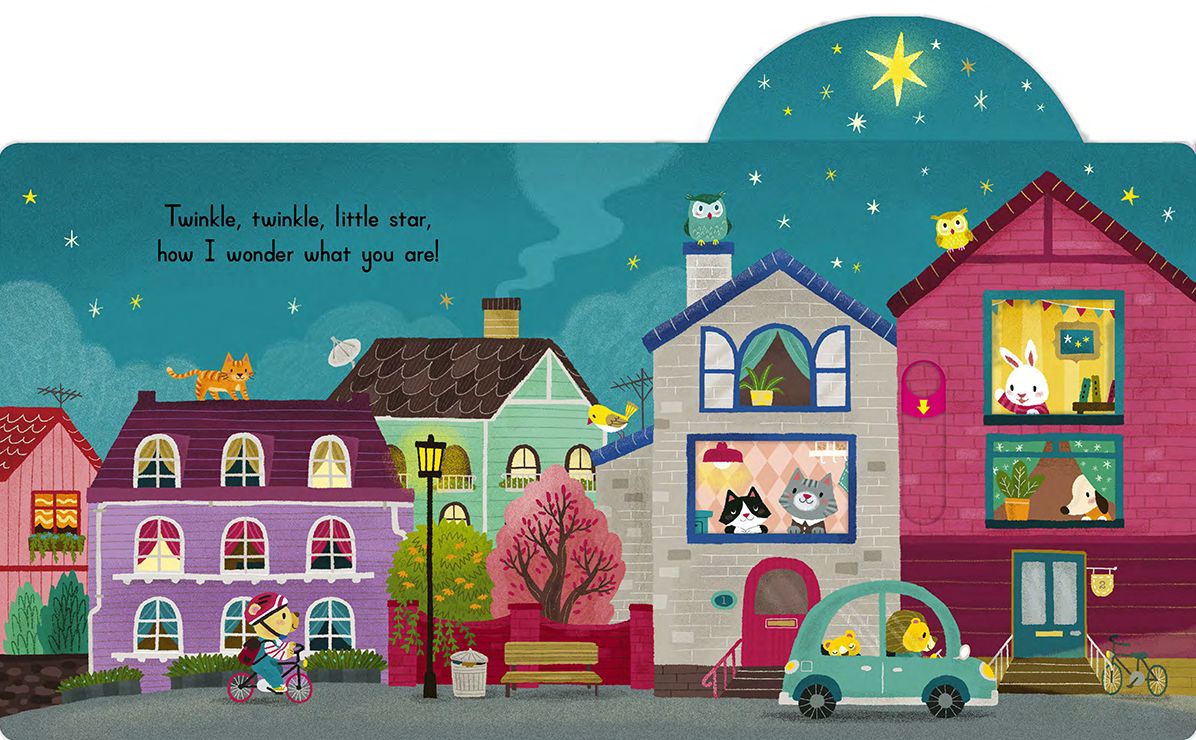 Twinkle, Twinkle, Little Star: (A Classic Bedtime Nursery Rhyme Board Book with Interactive Sliders and QR Code for Instrumental and Vocal Versions - For Babies and Toddlers)