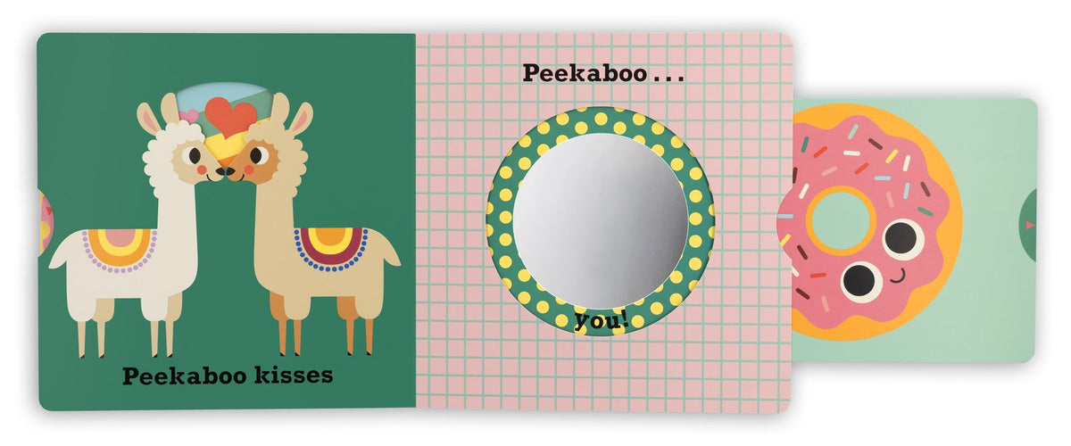 Peekaboo: Love: (An Interactive Board Book for Babies & Toddlers with Mirror & Sliders to Push, Pull, or Turn. Cute Artwork Includes a Strawberry, Rainbow, Ladybug, & More.)