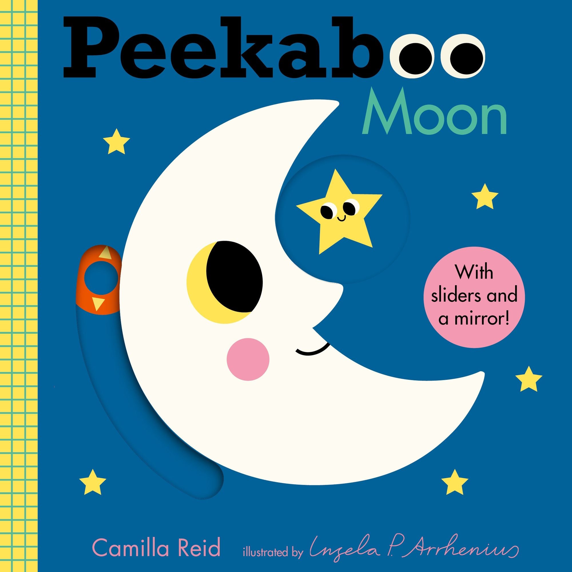 Peekaboo: Moon: (An Interactive Board Book for Babies & Toddlers with Mirror & Sliders to Push, Pull, or Turn. Cute Artwork Includes a Clock, Light, Teddy Bear, & More.)