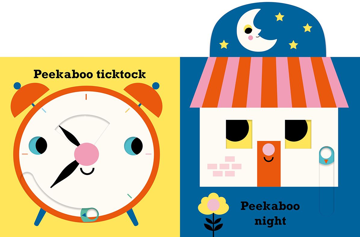 Peekaboo: Moon: (An Interactive Board Book for Babies & Toddlers with Mirror & Sliders to Push, Pull, or Turn. Cute Artwork Includes a Clock, Light, Teddy Bear, & More.)