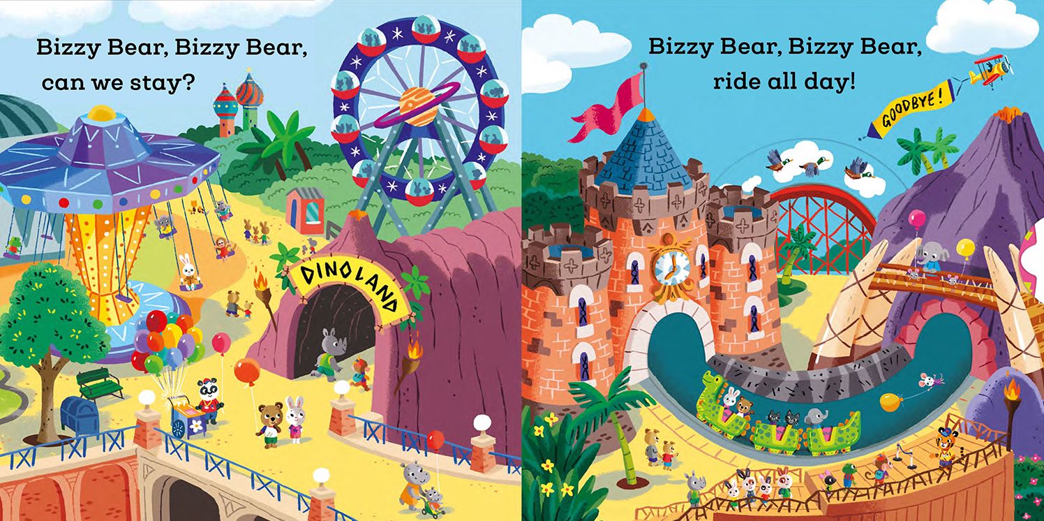 Bizzy Bear: Amusement Park: (Interactive Board Book About Roller Coasters and Rides for Toddlers - With Sturdy Tabs and Slides to Push and Pull)