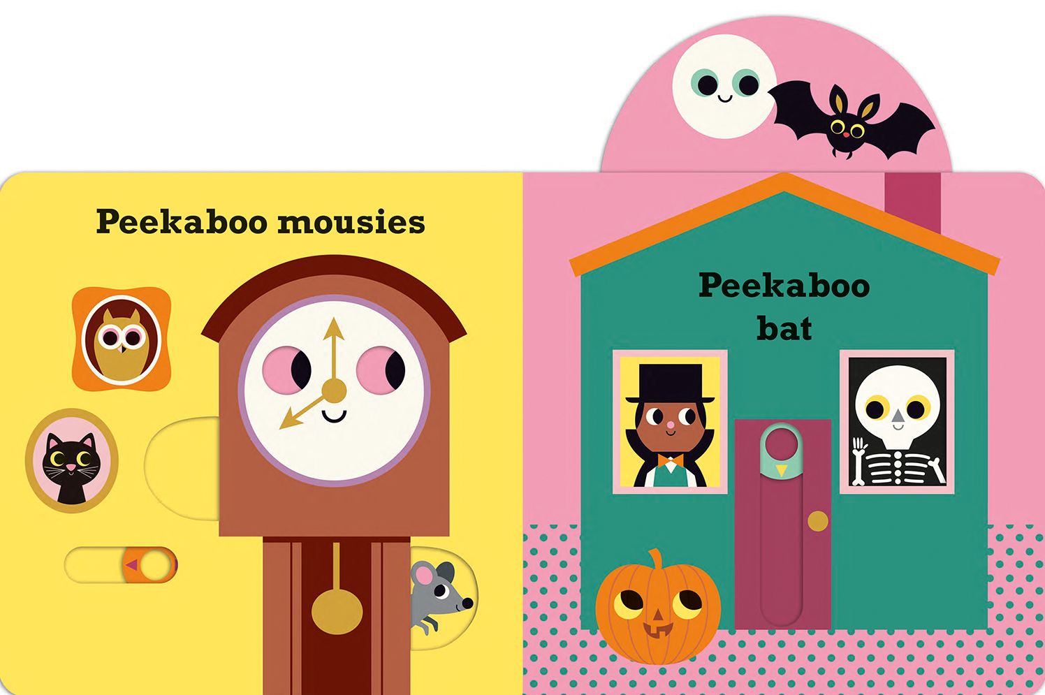 Peekaboo: Pumpkin: (An Interactive Board Book for Babies & Toddlers with Mirror & Sliders to Push, Pull, or Turn. Cute Halloween Artwork Includes a Bat, Black Cat, Witch, & More.)