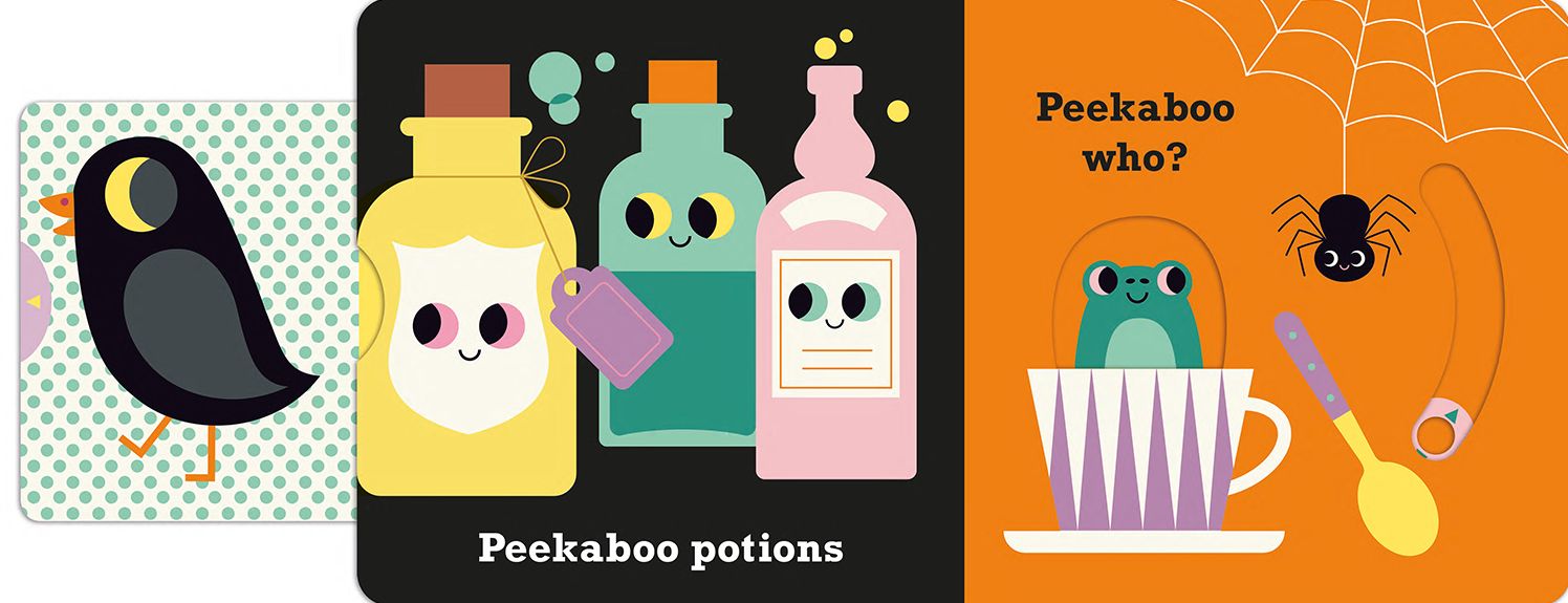 Peekaboo: Pumpkin: (An Interactive Board Book for Babies & Toddlers with Mirror & Sliders to Push, Pull, or Turn. Cute Halloween Artwork Includes a Bat, Black Cat, Witch, & More.)