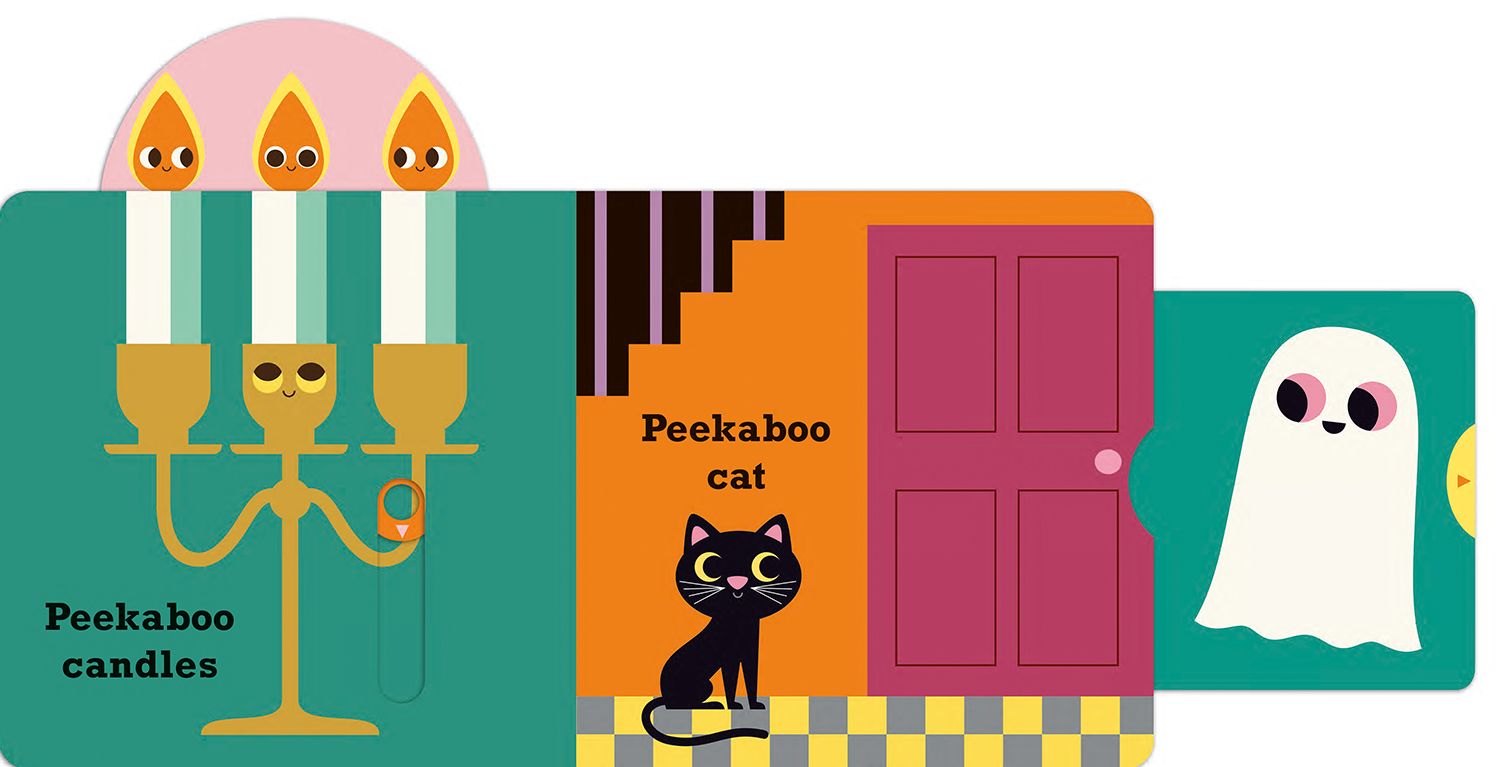 Peekaboo: Pumpkin: (An Interactive Board Book for Babies & Toddlers with Mirror & Sliders to Push, Pull, or Turn. Cute Halloween Artwork Includes a Bat, Black Cat, Witch, & More.)