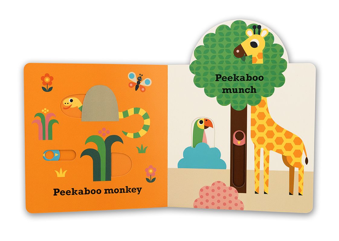 Peekaboo: Lion: (An Interactive Board Book for Babies & Toddlers with Mirror & Sliders to Push, Pull, or Turn. Cute Jungle Animal Artwork Includes a Giraffe, Monkey, & More)