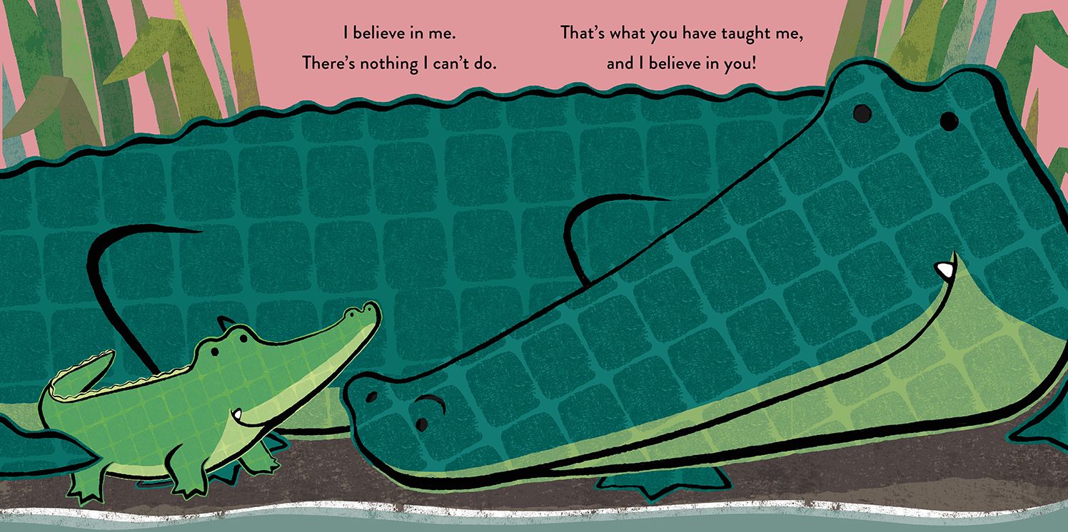 I Believe in Me Padded Board Book: (A Heartwarming Story of Parental Love Featuring Parent & Child Crocodiles in Rhyming Text - For Babies and Toddlers)