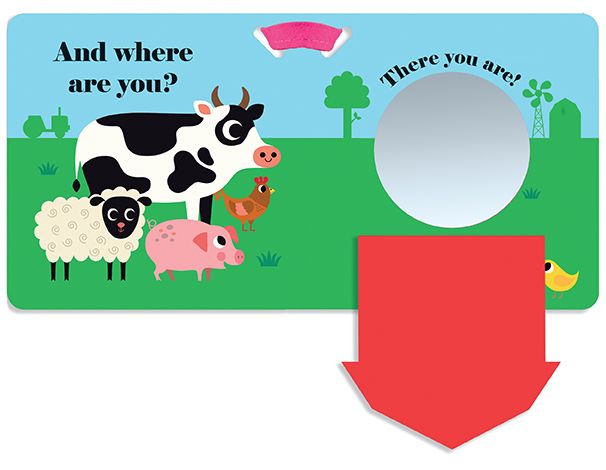 Where's the Hen?: A Stroller Book: (An Interactive, Sensory Lift-the-Flap Book with Felt Flaps and a Mirror for Babies & Toddlers. Friendly Farm Animals Include a Sheep, Cow, & Pig.)