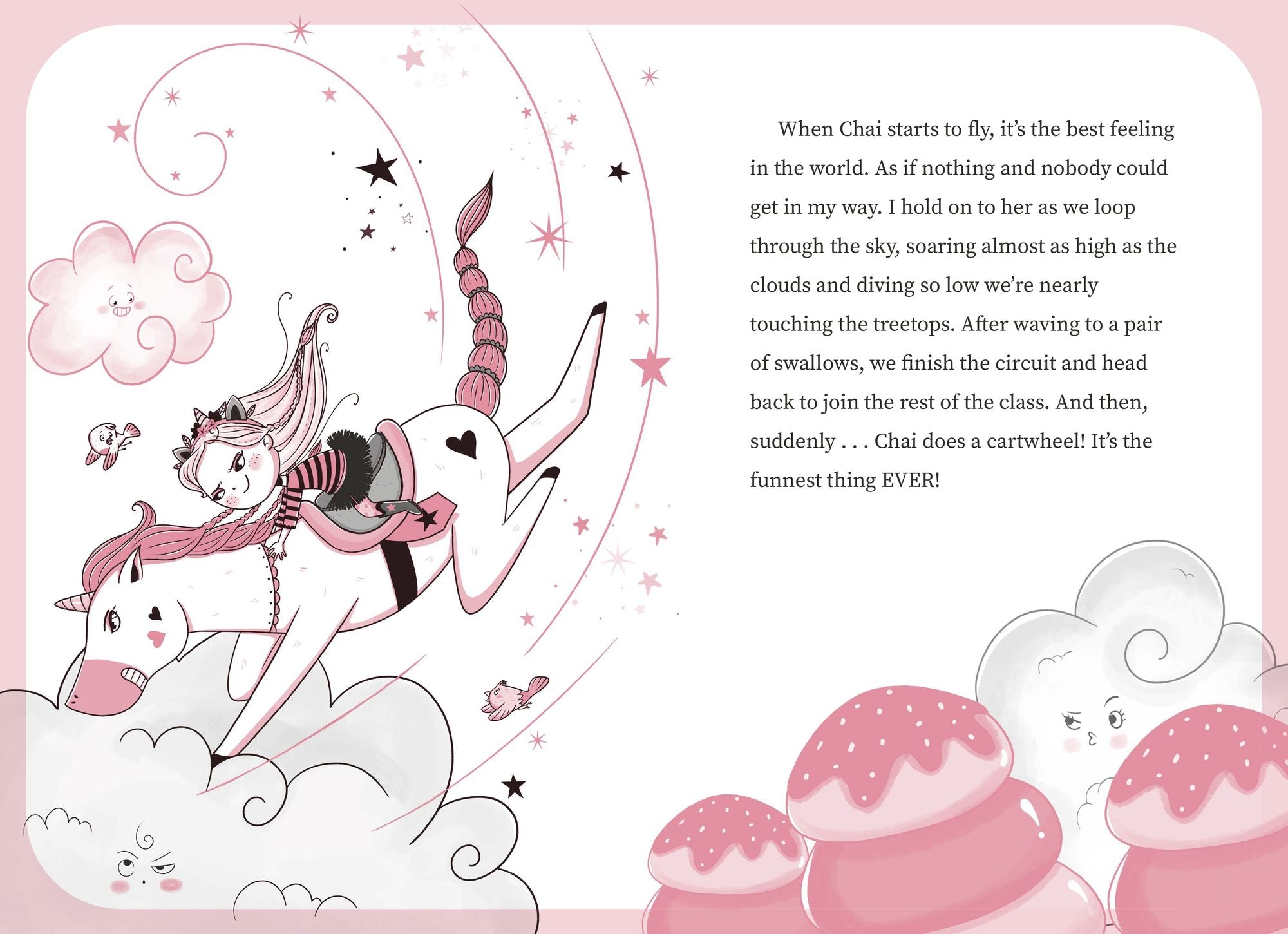 Unicornia: Learning to Fly: (A Magical Chapter Book for Kids Ages 5-7 about Friendship, Courage, and Learning Something New)