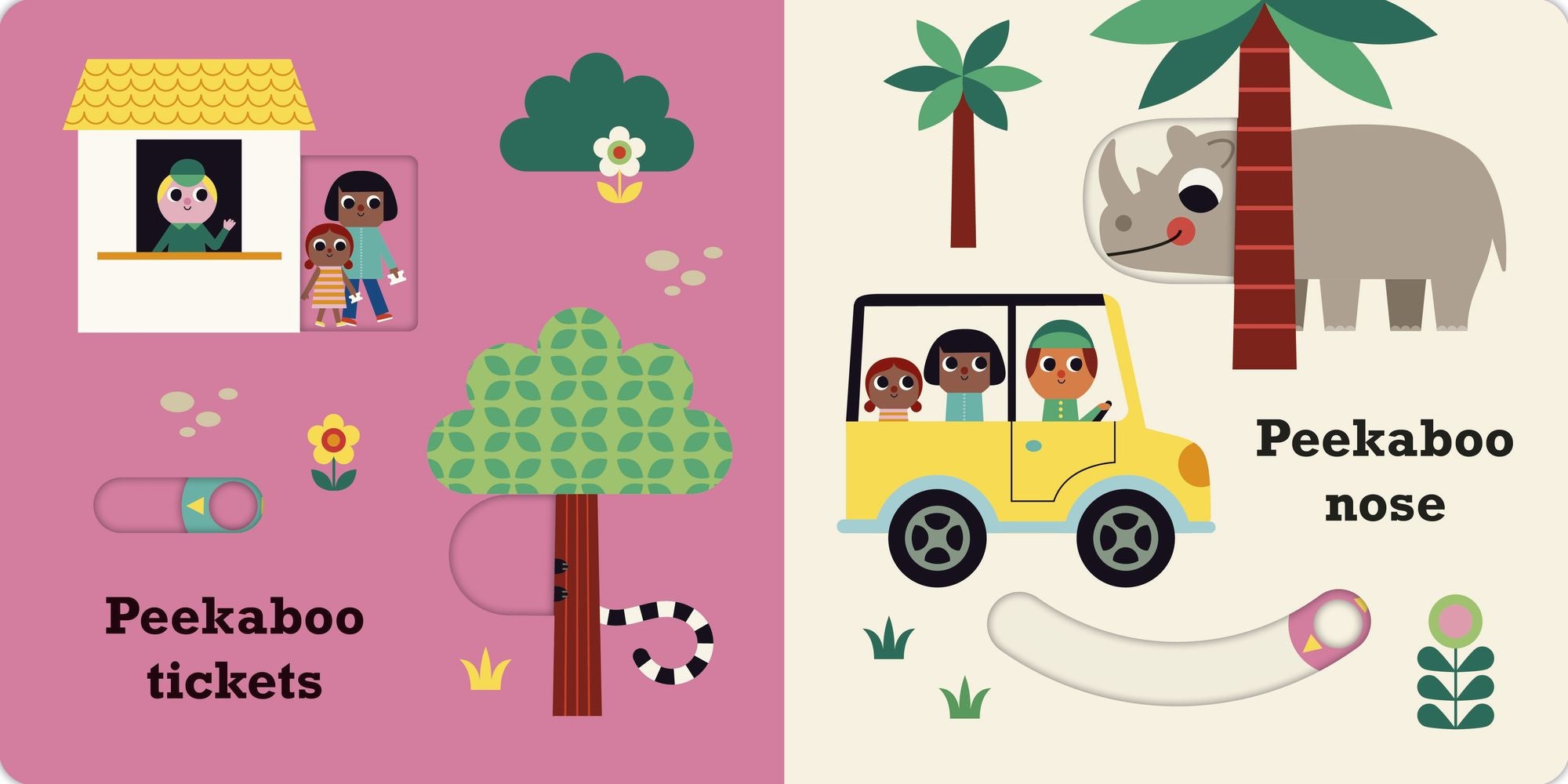 Peekaboo: Zoo: (An Interactive Board Book for Babies & Toddlers with Mirror & Sliders to Push, Pull, or Turn. Cute Zoo Animal Artwork Includes a Rhino, Hippo, Camel, & More.)